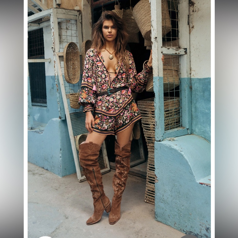 Spell Floral V-Neck romper